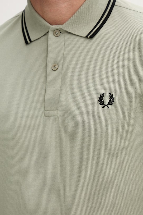 Fred Perry polo bawełniane M3600.S23 zielony