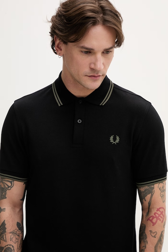 Fred Perry polo bawełniane czarny M3600.T44