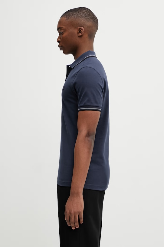 Fred Perry polo bawełniane M3600.01B granatowy SS26