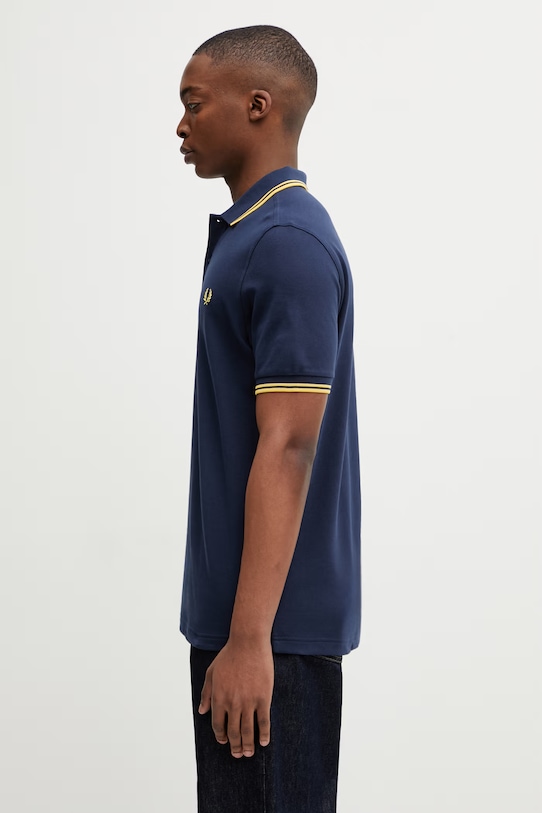 Odzież Fred Perry polo bawełniane M3600.02B granatowy