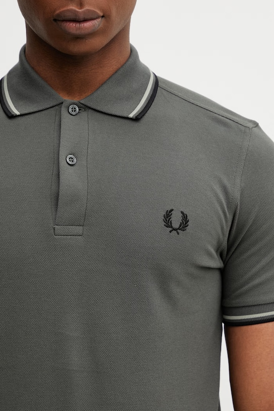 Fred Perry polo bawełniane zielony M3600.04B