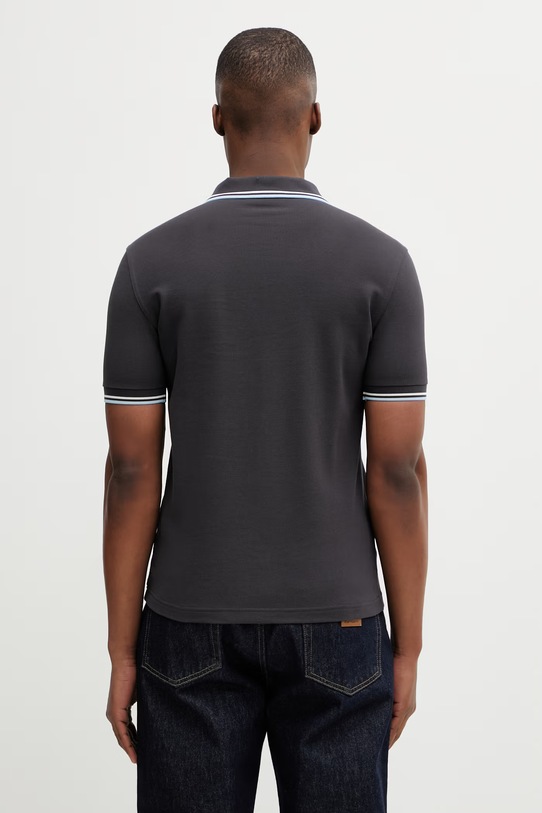 Odzież Fred Perry polo bawełniane M3600.09B szary