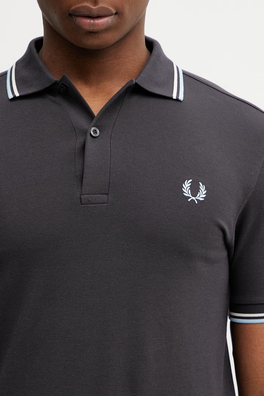 Fred Perry polo bawełniane szary M3600.09B
