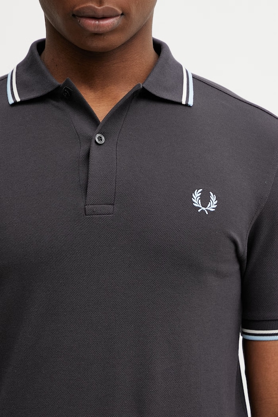Fred Perry polo bawełniane szary M3600.09B