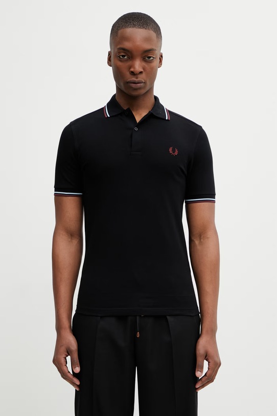Fred Perry polo gładkie czarny M3600.10B