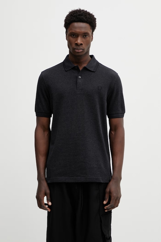 Fred Perry polo bawełniane gładkie szary M3600.11B