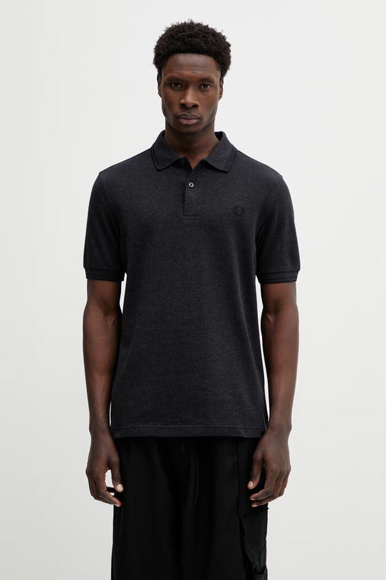 Fred Perry polo bawełniane bawełna czarny M3600.11B