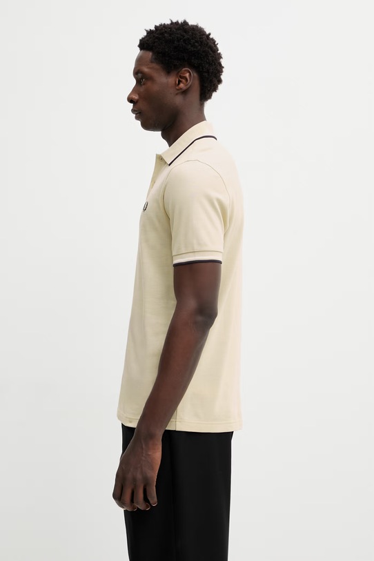 Fred Perry polo bawełniane M3600.12B beżowy SS26