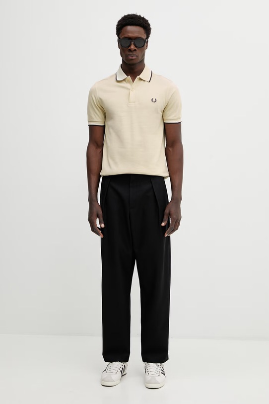 Fred Perry polo bawełniane M3600.12B beżowy