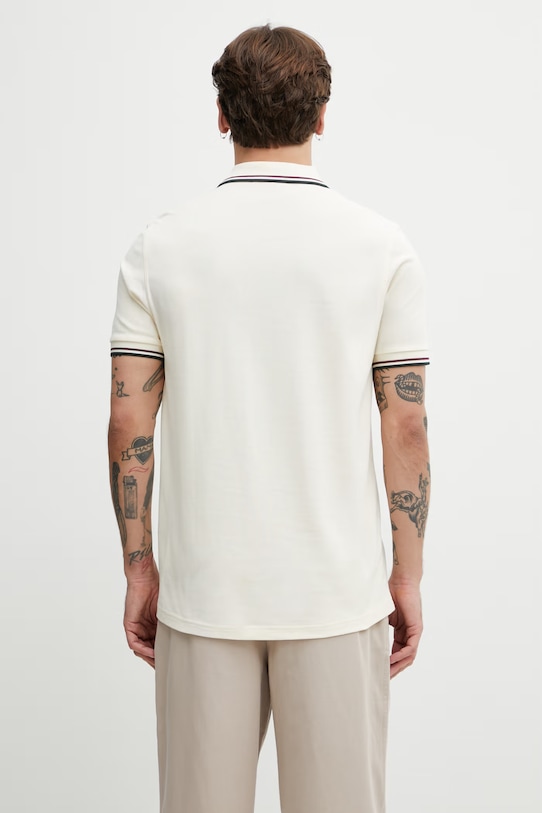 Odzież Fred Perry polo bawełniane męskie M3600.84A beżowy