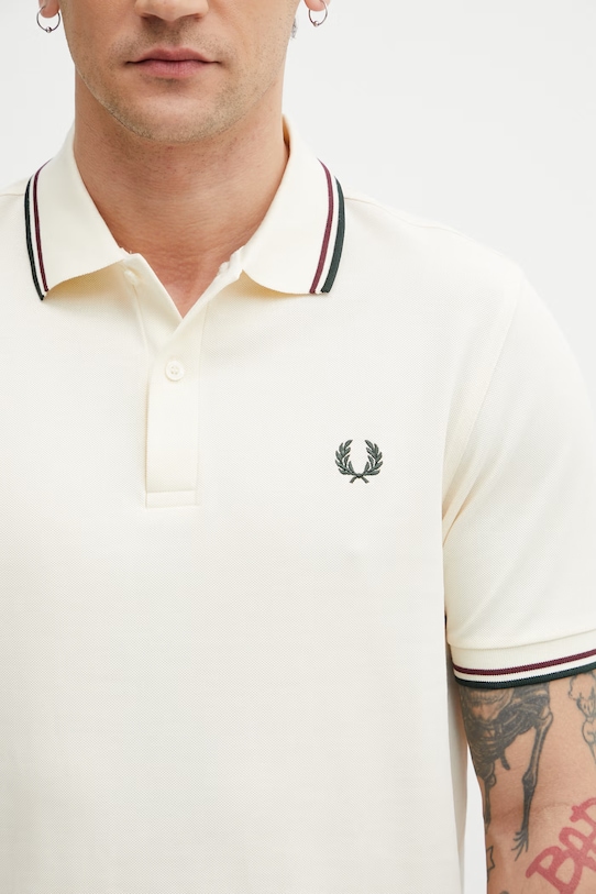 Fred Perry polo bawełniane męskie beżowy M3600.84A