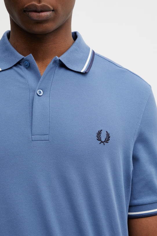 Fred Perry polo bawełniane niebieski M3600.89A