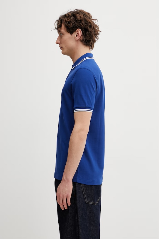 Bavlnené polo tričko Fred Perry M3600.99A modrá SS26
