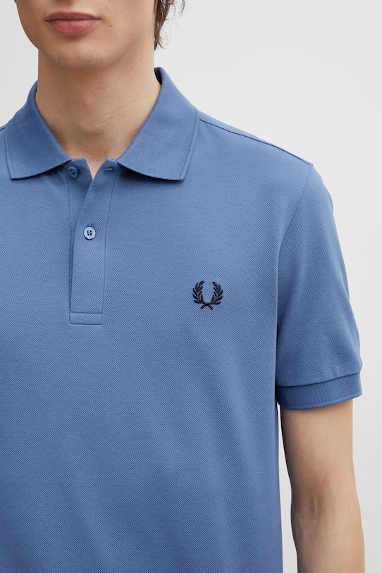 Fred Perry polo męskie bawełniane niebieski M6000.14B