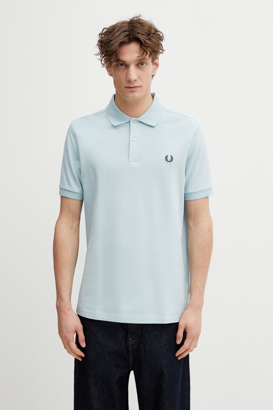 Fred Perry polo bawełniane bawełna turkusowy M6000.97A