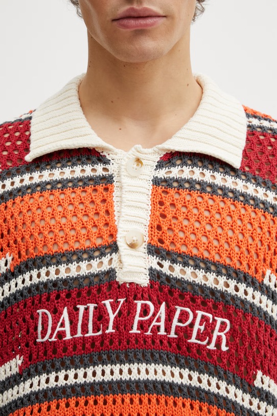 Daily Paper kente stripe sweter bawełniany męski multicolor 2610005