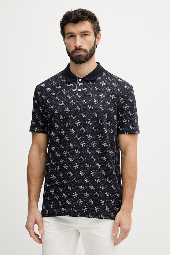 Guess polo męskie granatowy M6GP04.K3073