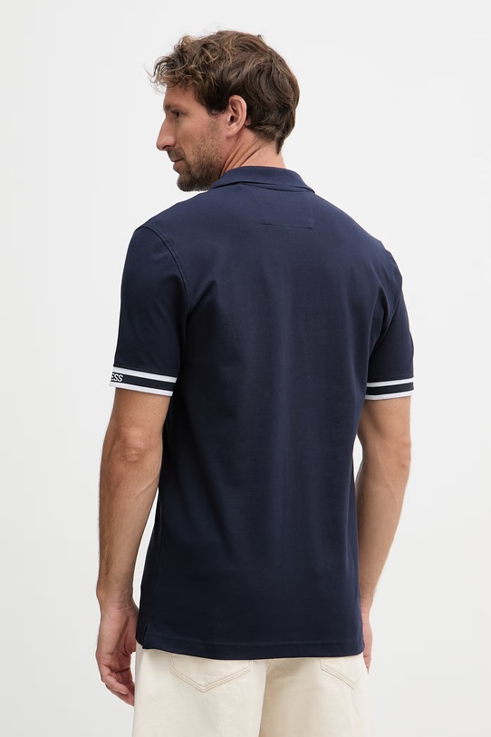 Oblečení Guess polo pánské bavlněné s elastanem LYLE M6GP60.K3076 námořnická modř