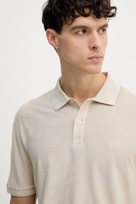 Guess polo męskie beżowy M6GP18.K3086