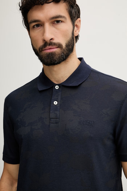 Guess polo męskie granatowy M6GP18.K3086