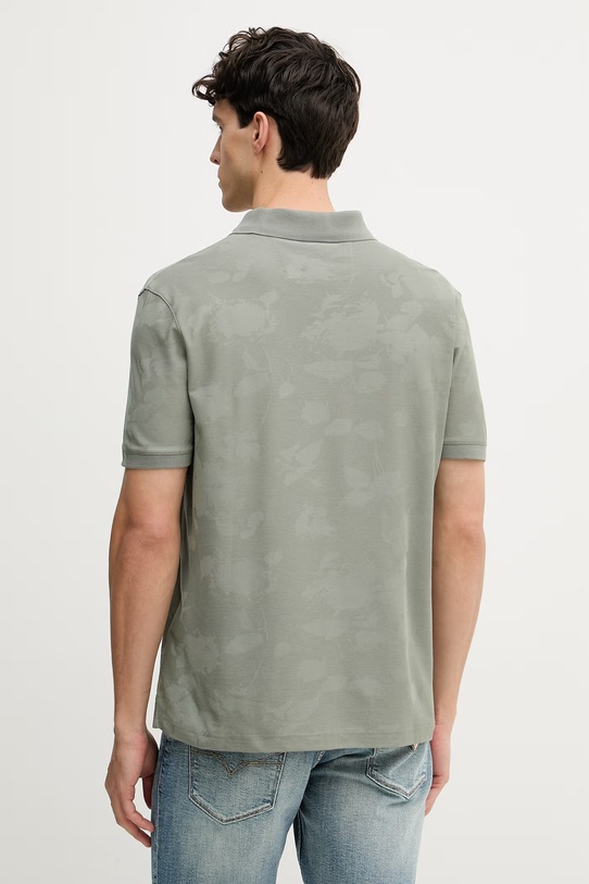 Odzież Guess polo męskie M6GP18.K3086 zielony