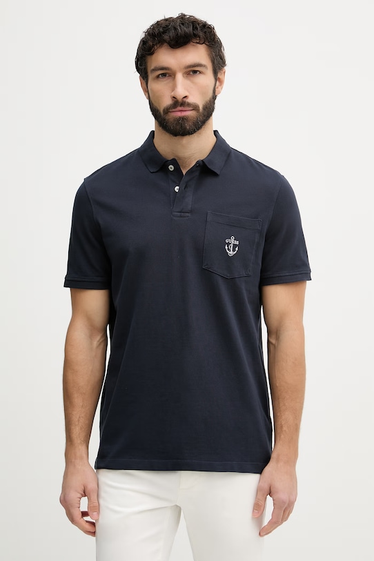 Guess mužské bavlněné polo námořnická modř M6GP48.K3476