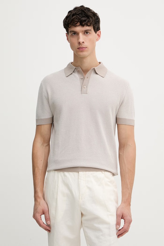 Guess Polo majica moška bombažna LAKE bež M6GR01.Z0554