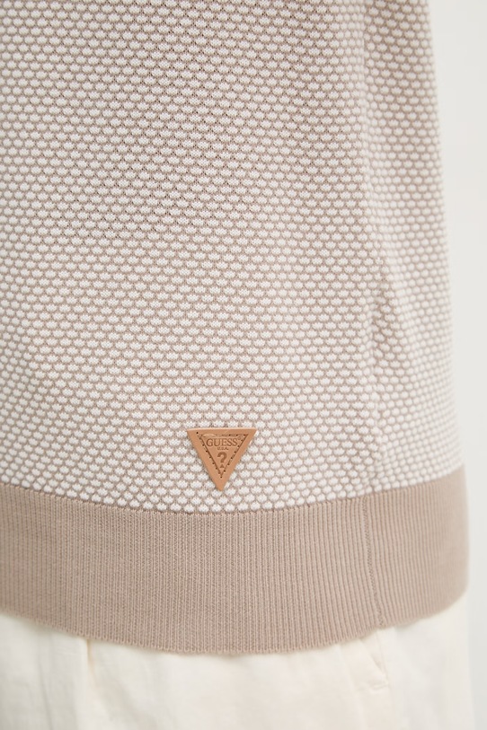 Guess Polo majica moška bombažna LAKE M6GR01.Z0554 bež