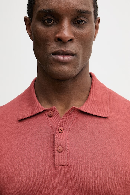 Bavlnené polo tričko Blauer CUSTER červená BLUM06472