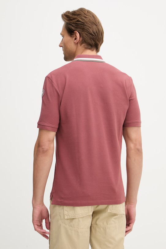 Odzież Blauer polo męskie bawełniane RANSOM BLUT02297 czerwony