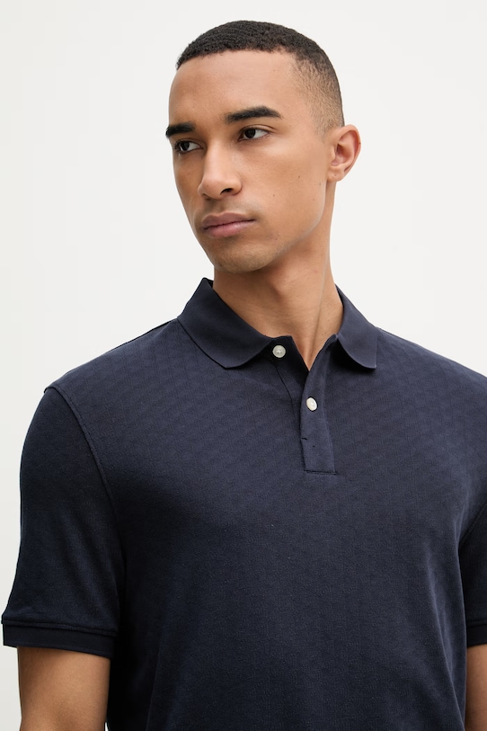 Guess polo pánské s lyocellem námořnická modř M6GP15.K3083