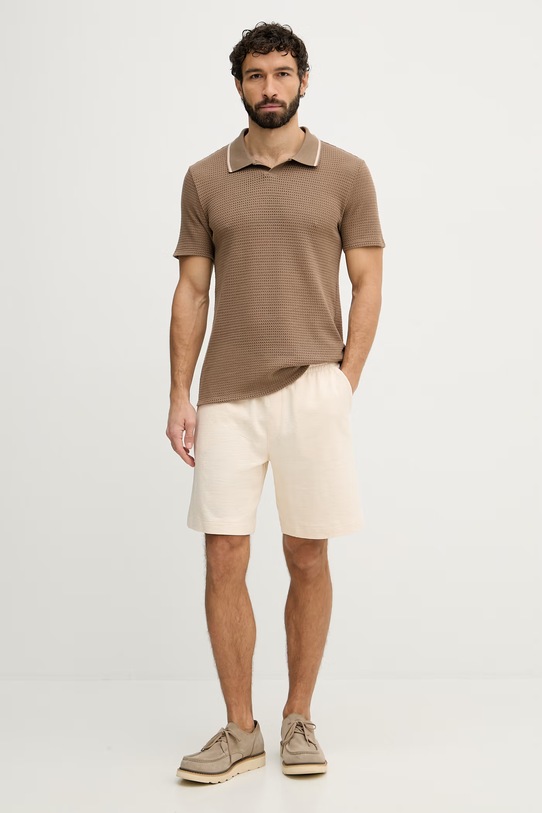 Guess polo męskie DARYL M6GP45.K3230 brązowy SS26