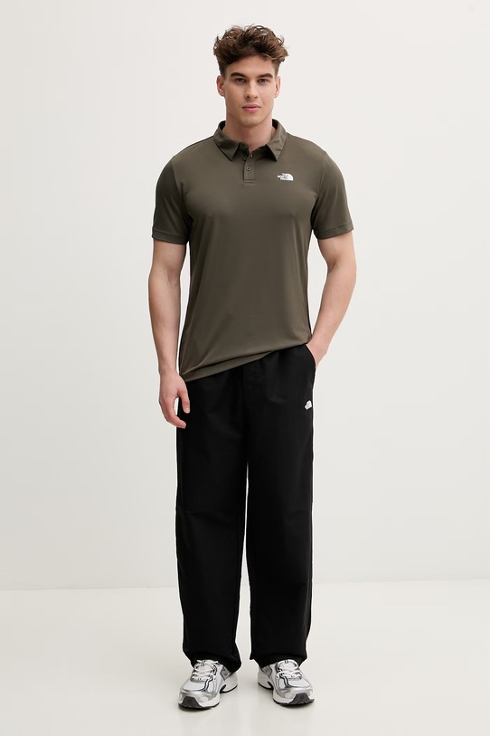 The North Face polo męskie NF0A2WAZ21L1 zielony SS26