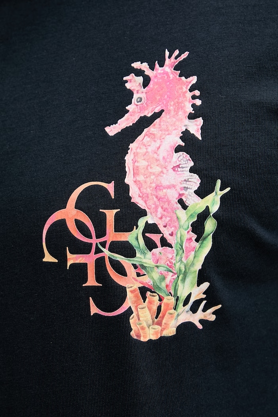 Guess polo męskie bawełniane granatowy F6GP01.K8FQ4