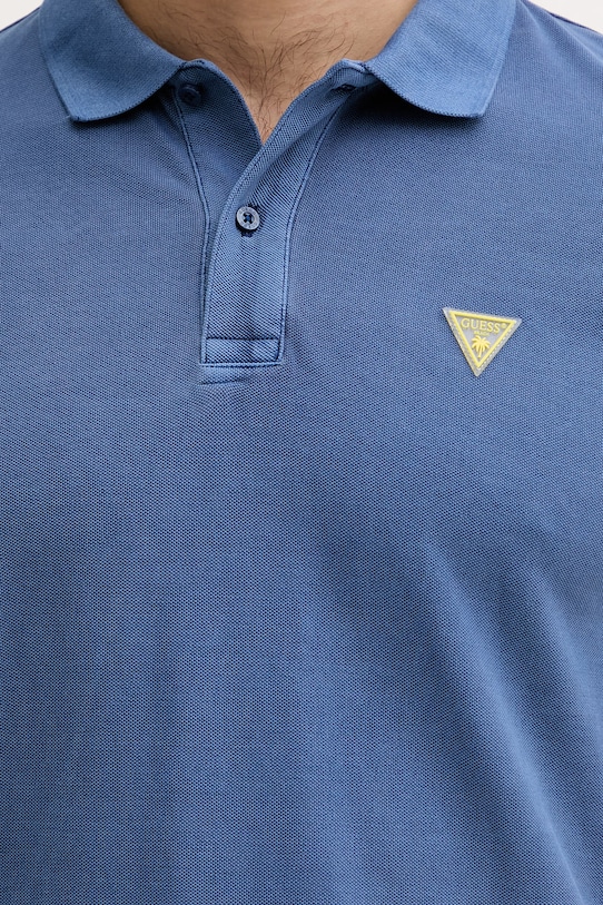 Guess polo tričko pánske bavlnené tmavomodrá F6GP03.K9WF1