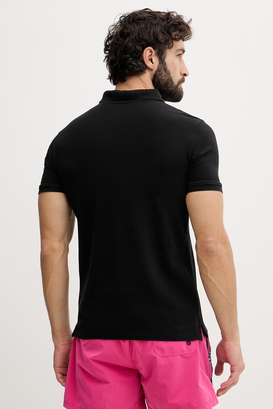 Guess polo tričko pánske bavlnené F6GP03.K9WF1 čierna SS26