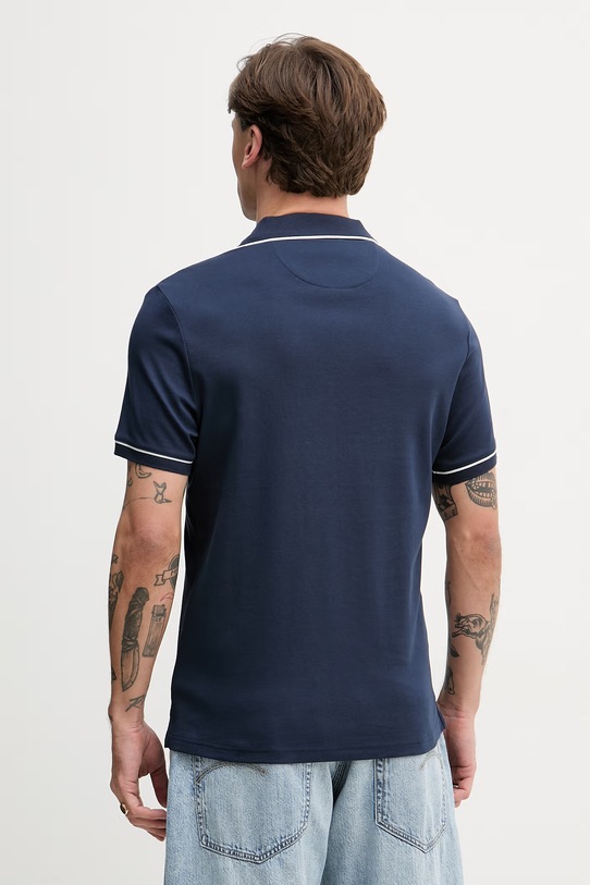 Odzież Michael Kors polo męskie bawełniane CB952SX20B granatowy