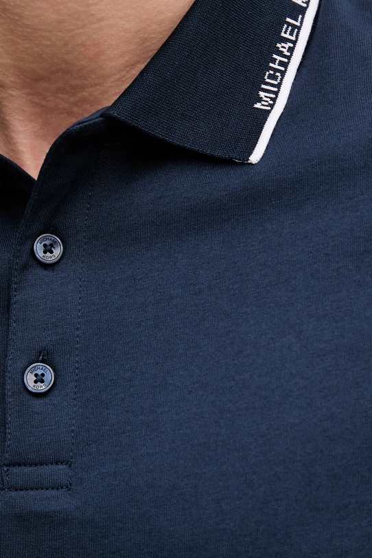 Michael Kors polo męskie bawełniane CS652WR19P granatowy