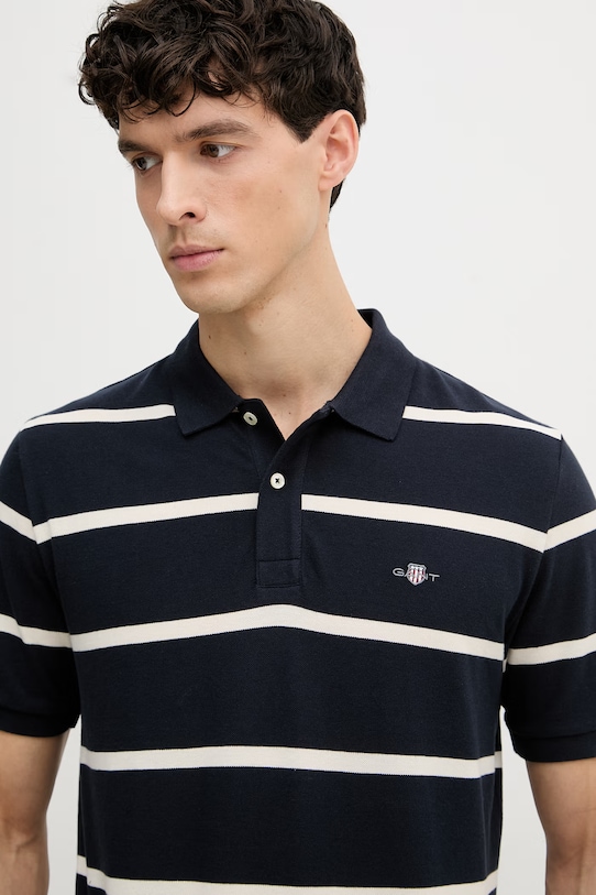 Gant polo męskie bawełniane granatowy 2014094