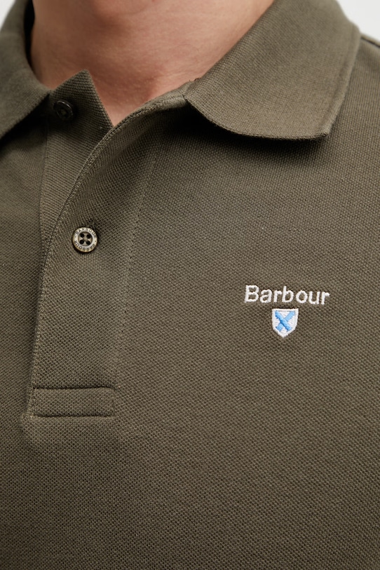 Barbour MML0358OL71 polo bawełniane męskie zielony MML0358OL71