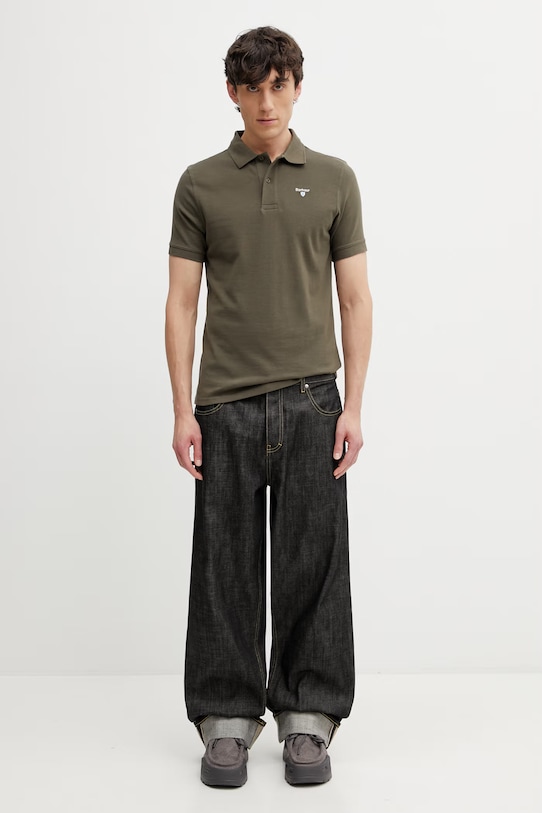 Barbour MML0358OL71 polo bawełniane męskie MML0358OL71 zielony