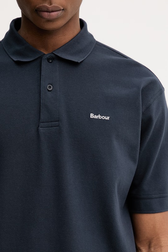 Barbour MML1469NY91 polo męskie bawełniane granatowy MML1469NY91