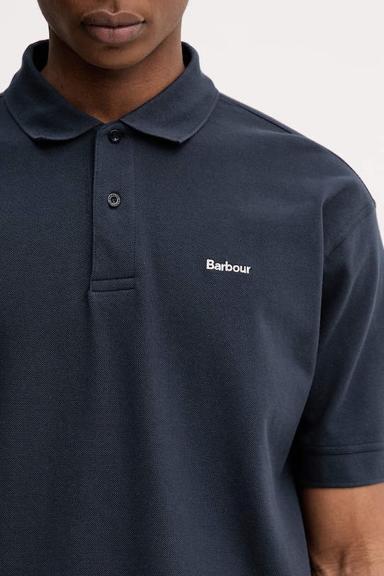 Barbour MML1469NY91 polo męskie bawełniane granatowy MML1469NY91