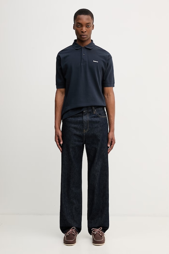 Barbour MML1469NY91 polo męskie bawełniane MML1469NY91 granatowy
