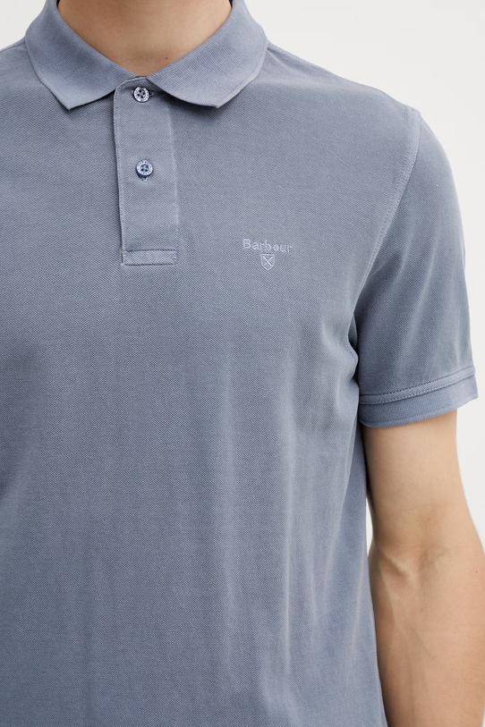 Barbour MML1535BL45 polo bawełniane męskie niebieski MML1535BL45