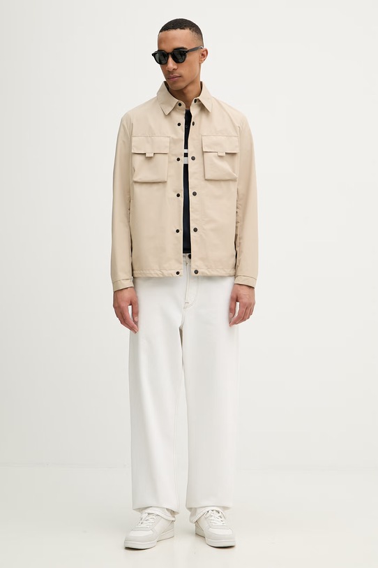 Guess polo męskie bawełniane SPIROS Z6GP04.K3207 granatowy SS26