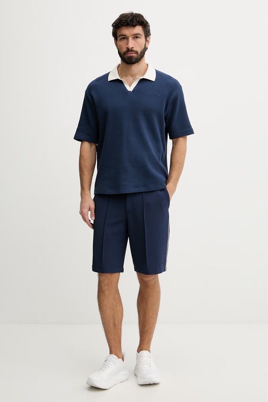 Guess polo męskie bawełniane JHONNY Z6GP05.K3208 granatowy SS26