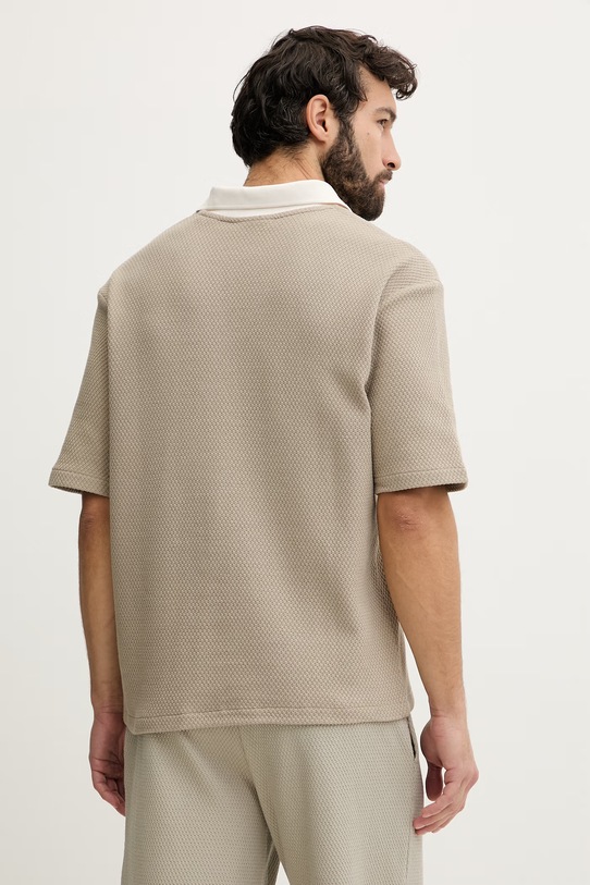 Odzież Guess polo męskie bawełniane JHONNY Z6GP05.K3208 beżowy