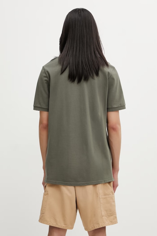 Odzież Carhartt WIP S/S Chase Pique Polo polo bawełniane męskie I023807.3LRXX zielony