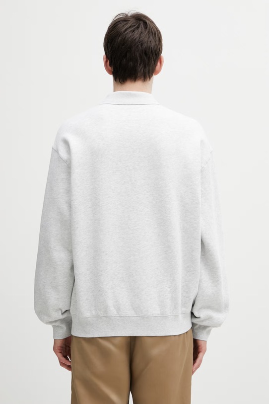 Одяг Carhartt WIP WIP Label Polo Sweat кофта бавовняна чоловіча I036349.482XX сірий